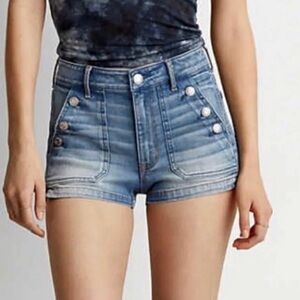 American Eagle Outfitters super high rise sailor shortie women's size 14